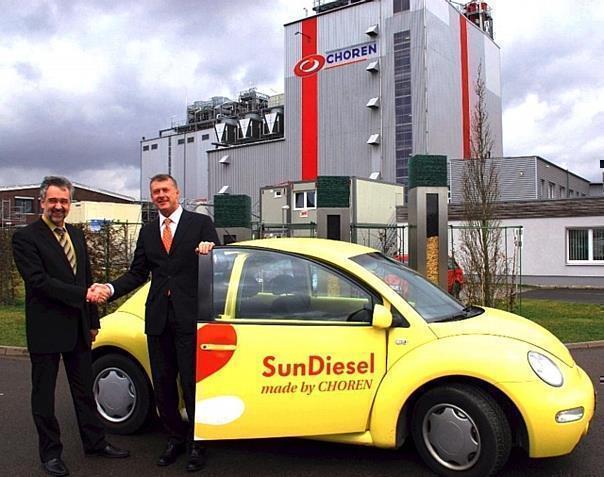 Volkswagen übergibt New Beetle an Hersteller von SunDiesel, Choren Industries GmbH.